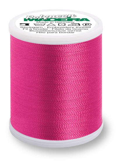 1990 Hot Pink Madeira Polyneon 1100 Yards Polyester embroidery thread spool