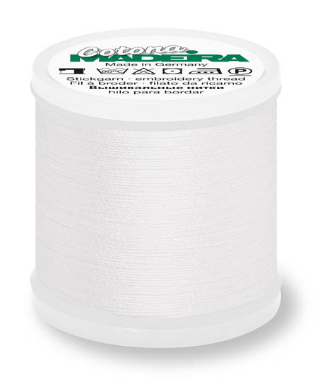 Madeira - Cotona 30 - Cotton Sewing/Quilting Thread - 9330-502 White | Sit n' Sew