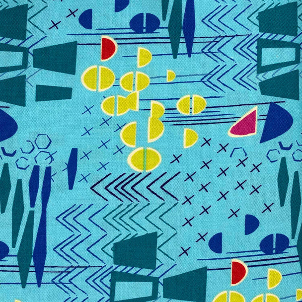 Benartex - Modern Marks - Abstract Art - Lt Blue | Sit n' Sew Fabrics By the Yard