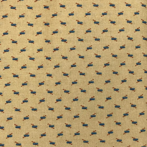Tan Pioneer Brides Bodie quilting fabric by RJR