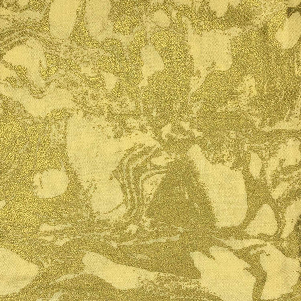 Benartex - Touche Of Luxe - Metallic Splotches - Gold