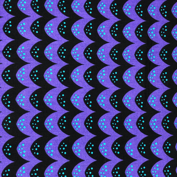 RJR - Dino Daze - Bouncy Stripe - Purple | Sit n' Sew Fabrics By the Yard