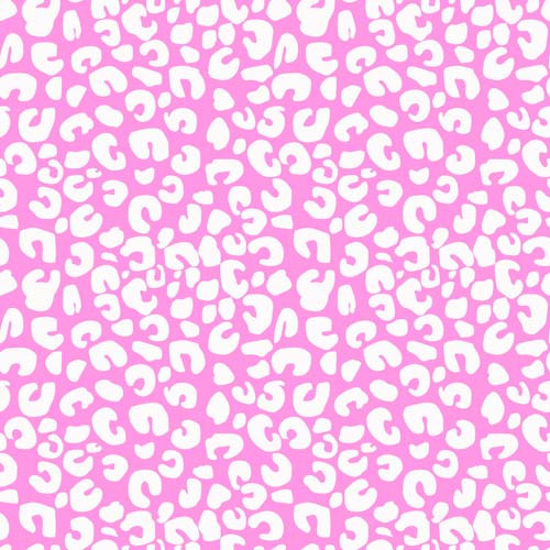 Pink Happy Camper Wu Leopard quilting fabric by RB Studios