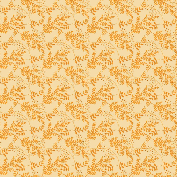 Orange Finch & Fern Fern Fling quilting fabric by RB Studios
