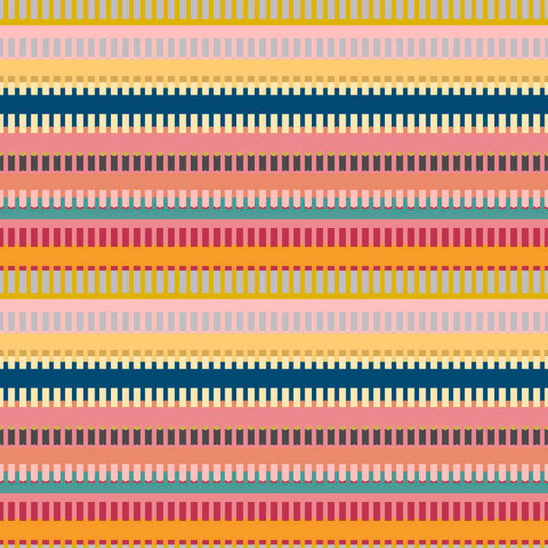 Multi Color Notes Blanket Stripe quilting fabric by RB Studios