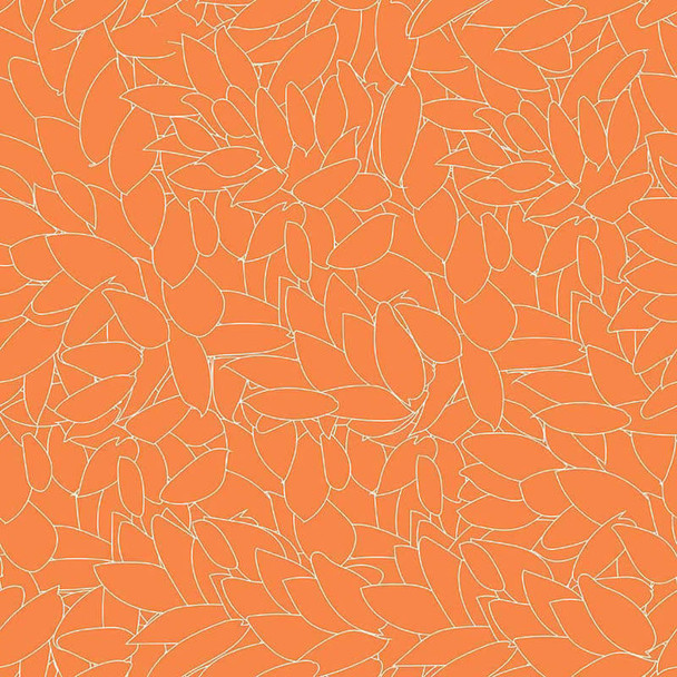 Orange Citrus Pop Cluster quilting fabric by RB Studios