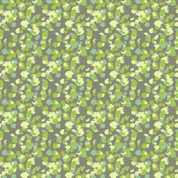 Green Everglades Paint Ball quilting fabric by RB Studios
