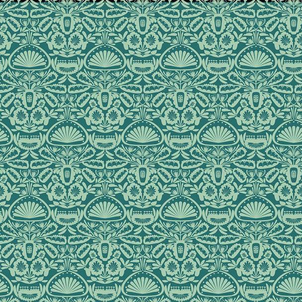 Punakaiki - Floral Lace - Aqua