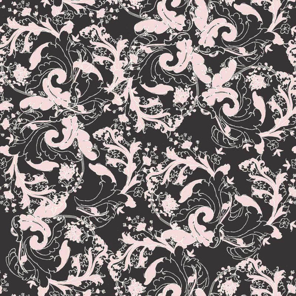 Charcoal Studio Palettes Ground Cover quilting fabric by RB Studios