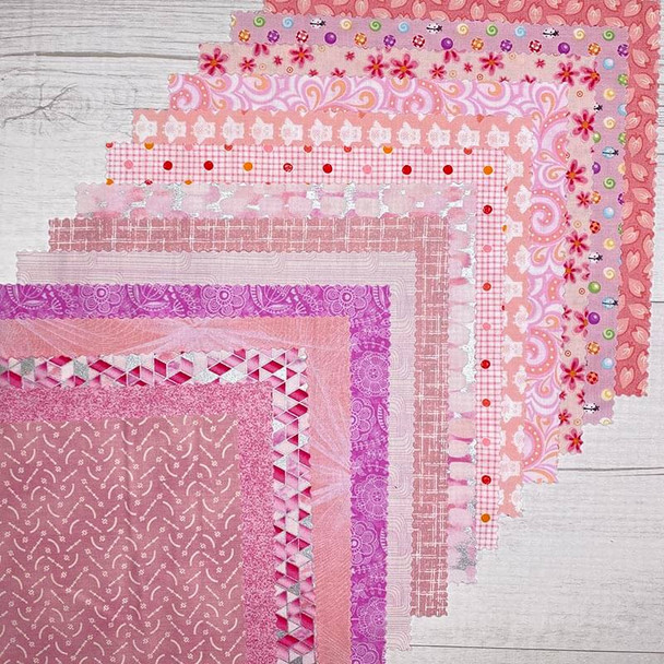 Mixed Pinks - 10'' Squares