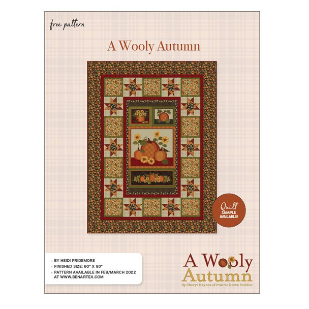 Cover of the Benartex - A Wooly Autumn - Quilt Pattern pattern