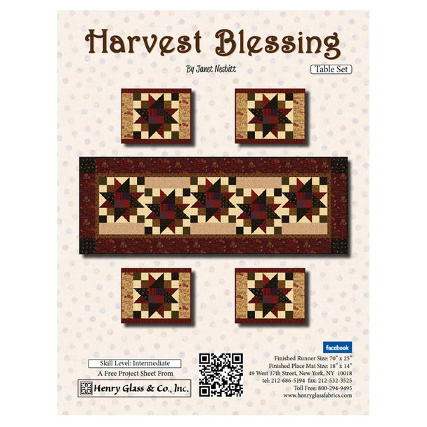 Henry Glass - Harvest Blessing - Table Set Pattern complete product assortment