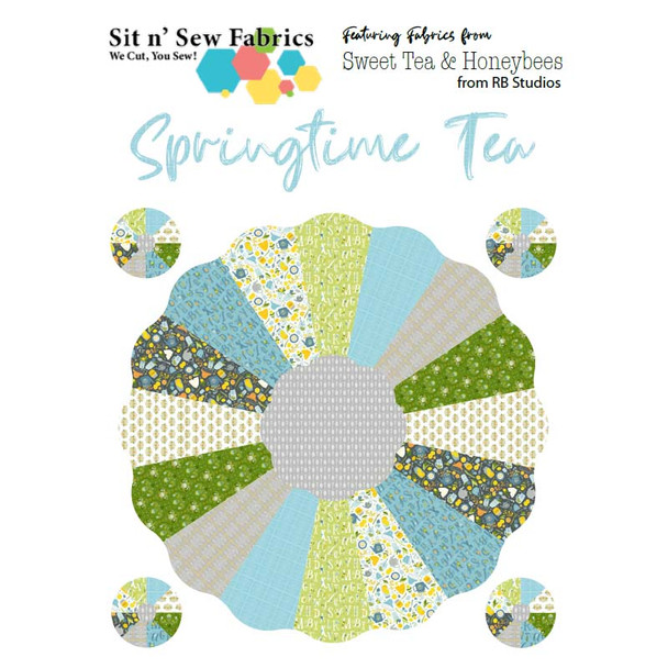 Springtime Tea - Dresden Plate Quilt Kit