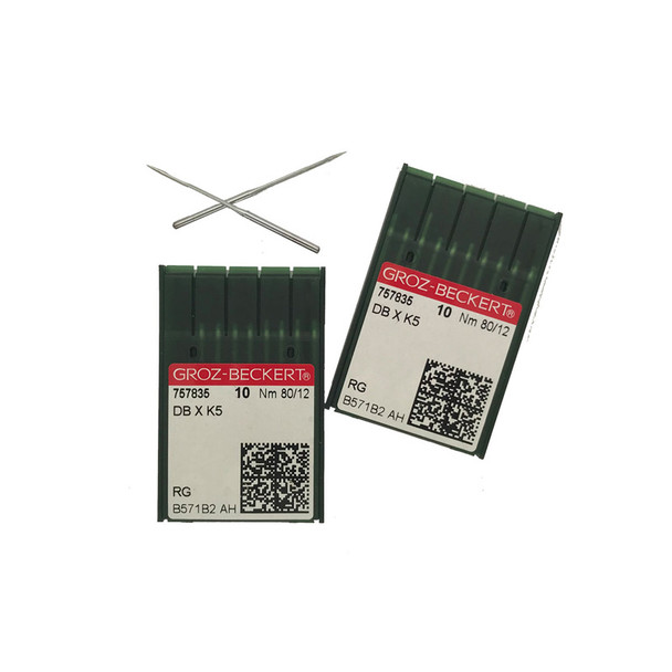 Groz Beckert Embroidery Needles 80/12 DBxK5 Sharp (R) 10Pk sewing needle package