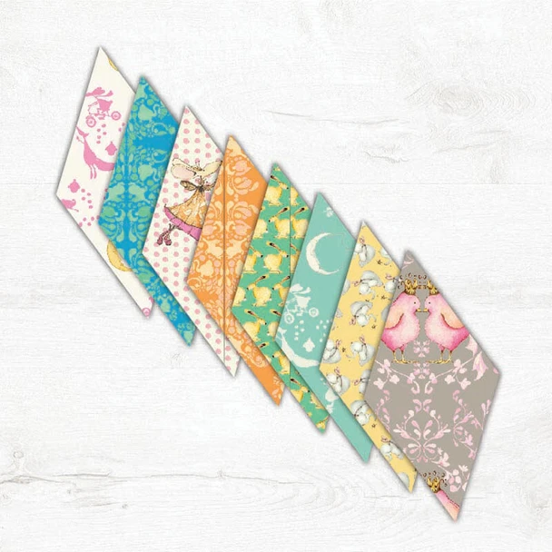 Multi Sweet Baby 5" Diamonds/42pc quilting fabric by RB Studios