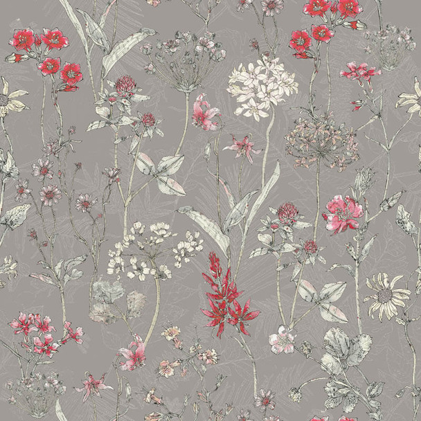 RB Studios - Flower Collage - Detail Flora - Gray