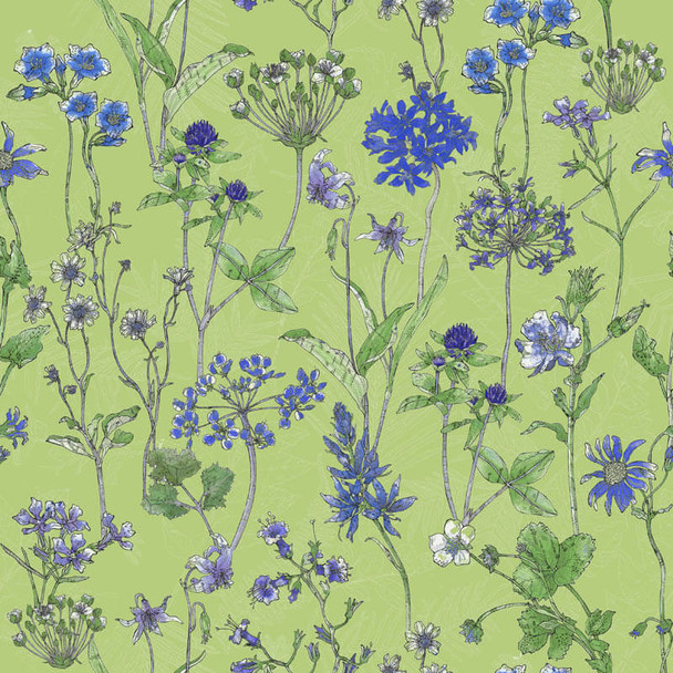 RB Studios - Flower Collage - Detail Flora - Green
