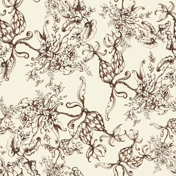 RB Studios - Melrose Place - Toile Griss - Cream