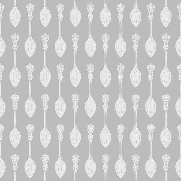 Gray Sweet Tea & Honey Bees Sugar Spoon quilting fabric by RB Studios