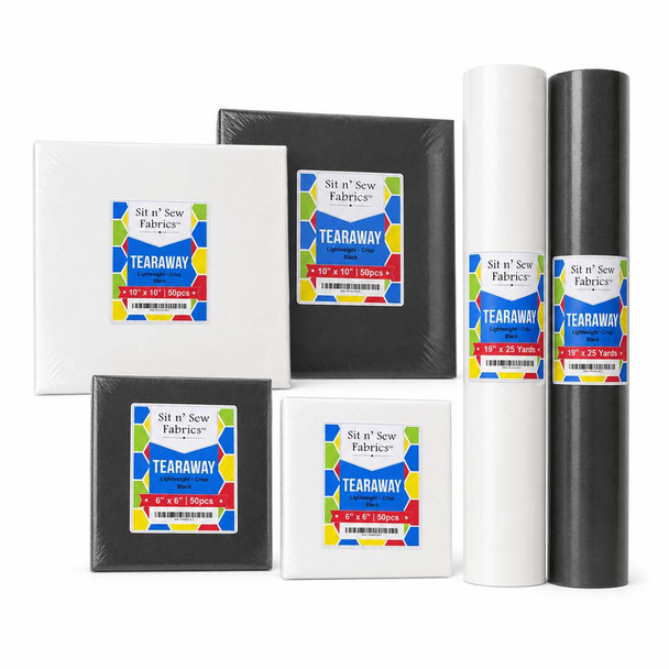 Tearaway Embroidery Backing/Stabilizer - Lightweight - Crisp