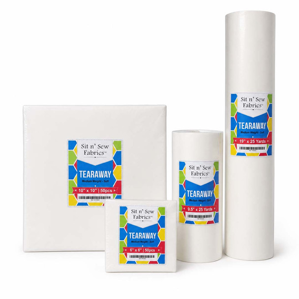 Tearaway Embroidery Backing/Stabilizer - Medium Weight - Soft
