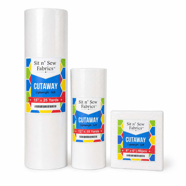 Roll of cutaway embroidery backing/stabilizer - lightweight - soft
