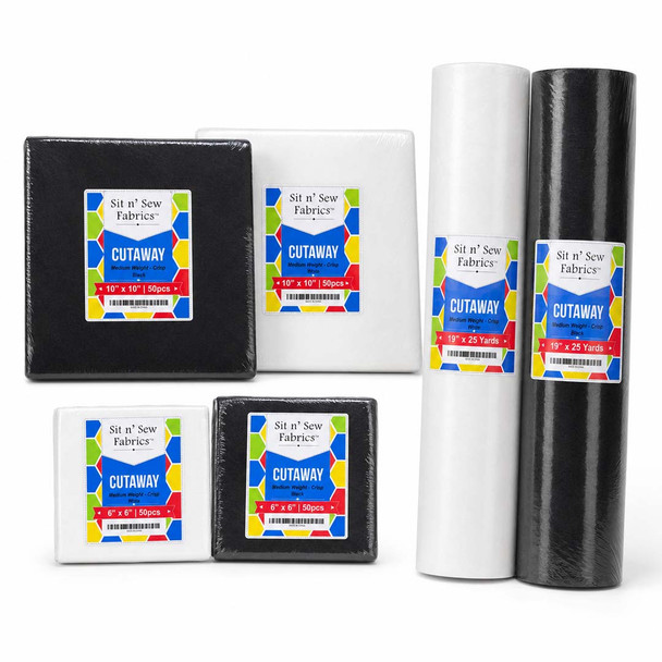 Cutaway Embroidery Backing/Stabilizer - Medium Weight - Crisp