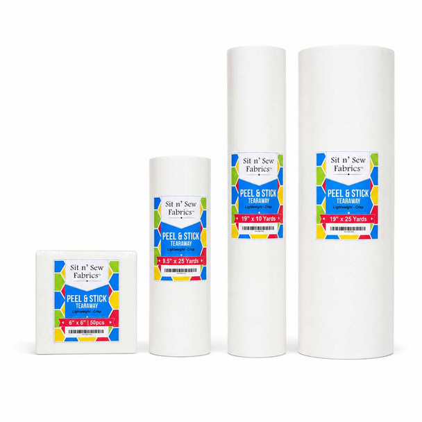 Peel and Stick Embroidery Backing/Stabilizer - Medium Weight