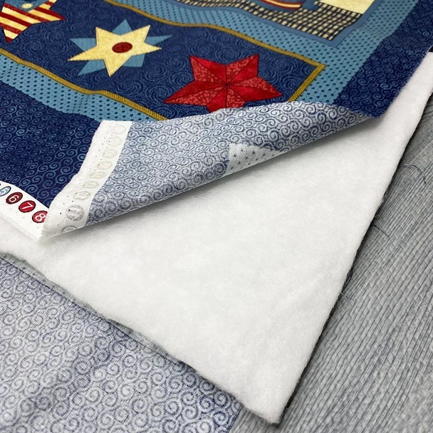 Rolled polyester quilt batting (per yard) for quilting projects