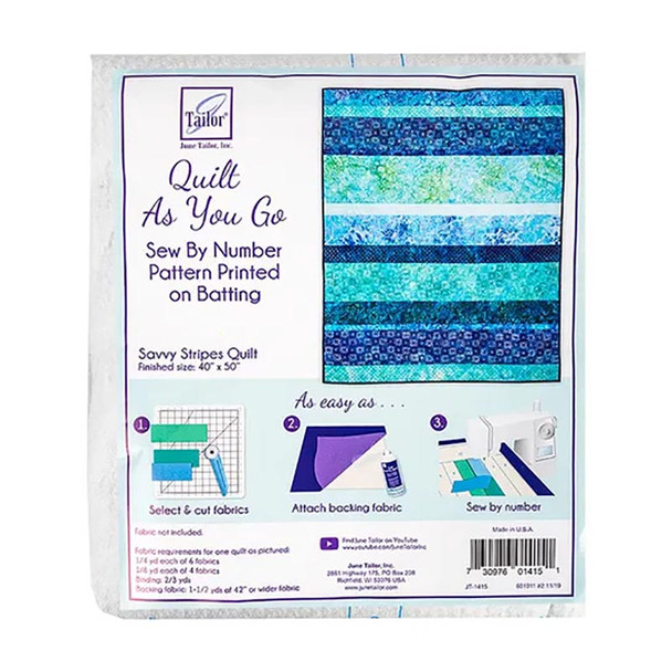 Quilt As You Go - Savvy Stripes Lap Quilt