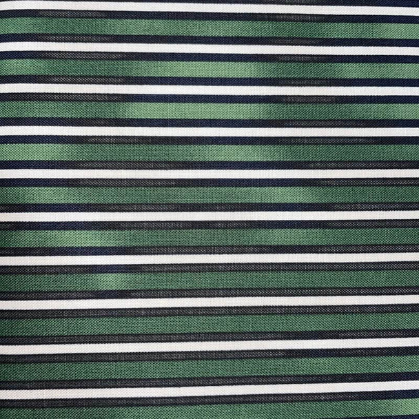Green Christmas Remembered Stripes quilting fabric by Red Rooster