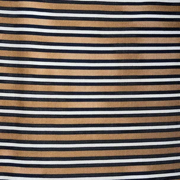 Tan Christmas Remembered Stripes quilting fabric by Red Rooster