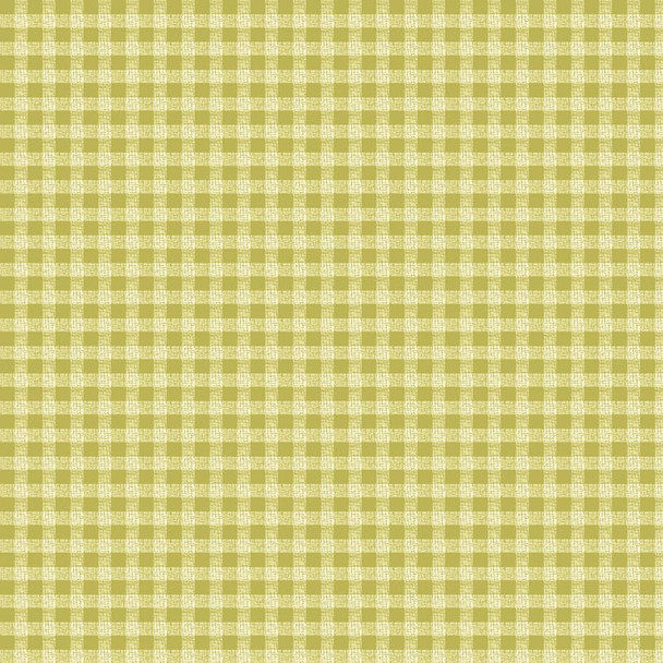 Lt Green Chicks On The Run Plaid quilting fabric by Benartex