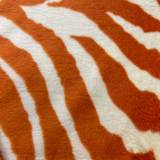 Benartex - Minkee Tween - Zebra Stripe - Orange