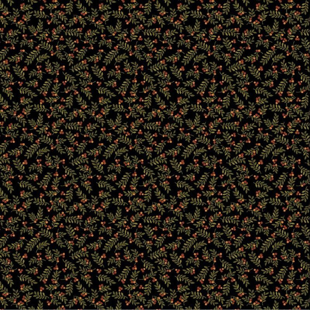 Benartex - Pumpkin Patch - Twigs - Black