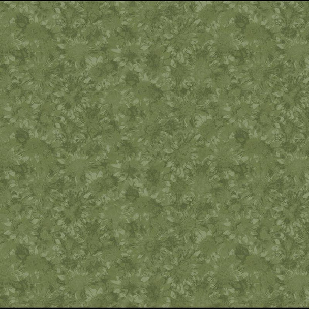 Benartex - Sunshine Garden - Tonal Daisies - Green