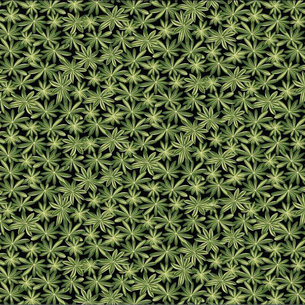 Benartex - Wildflower Meadow - Tonal Flowers - Green
