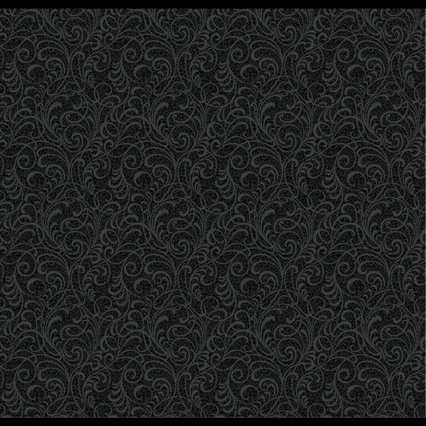 Benartex - Here Comes The Sun - Scroll - Black