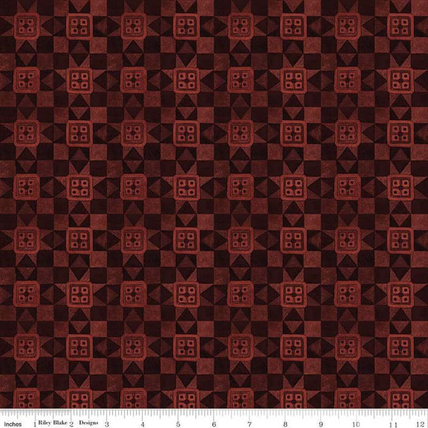 Red Bright Stars Quilt Blocks quilting fabric by Riley Blake
