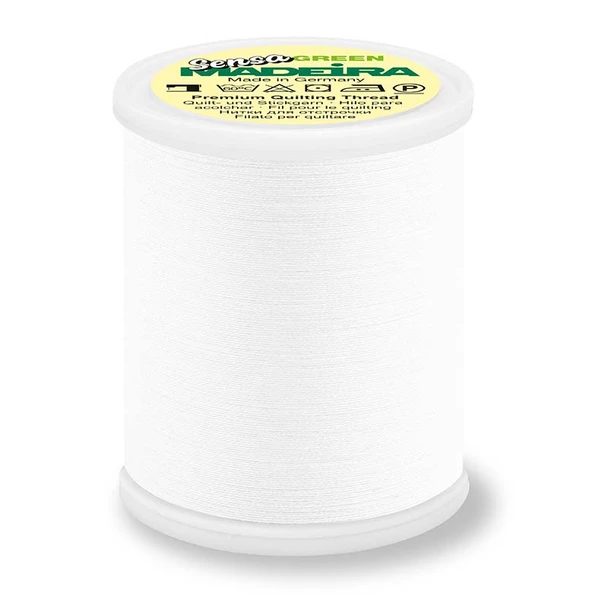 101 White Madeira 1100 Yards embroidery thread spool