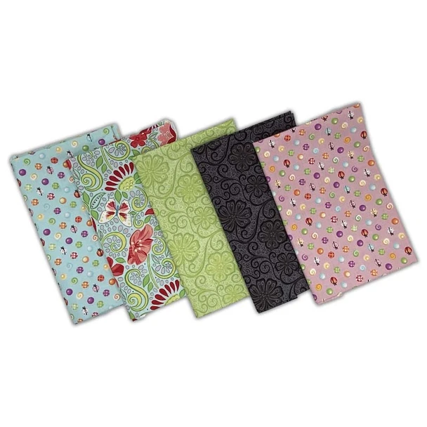 Folded Fat Quarter Bundle/5pc (1/2) fat quarter fabric bundle