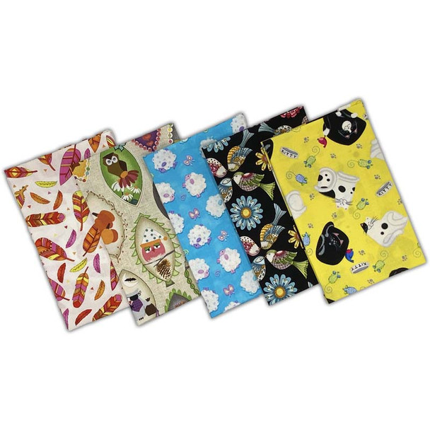 Novelty Prints - Fat Quarter Bundle/5pc (2/2)