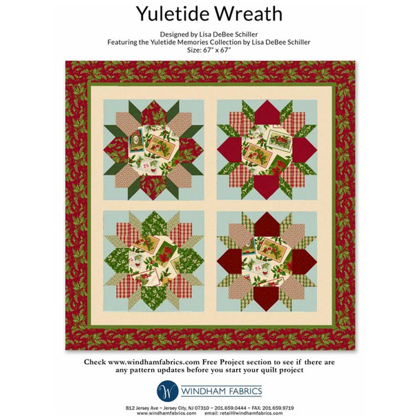 Cover of the Windham Fabrics - Yuletide Wreath - Quilt Pattern pattern