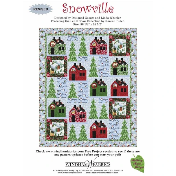 Cover of the Windham Fabrics - Snowville - Quilt Pattern pattern