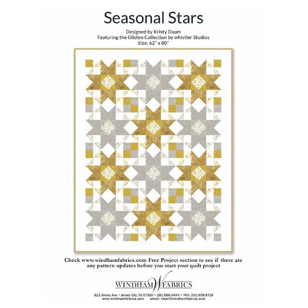 Cover of the Windham Fabrics - Seasonal Stars - Quilt Pattern pattern