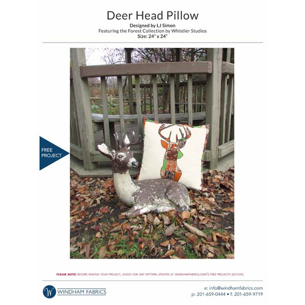 Cover of the Windham Fabrics - Forest Deer Pillow - Quilt Pattern pattern