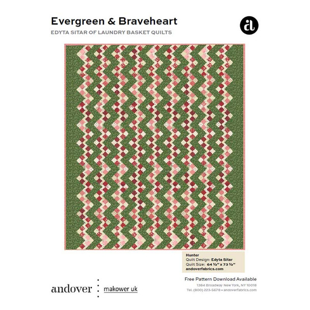 Cover of the Andover Fabrics - Evergreen - Quilt Pattern pattern