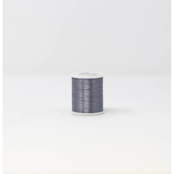 Madeira FS Metallic 985-4061 Platinum thread spool on white background