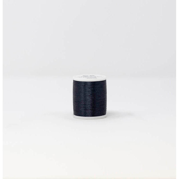 Madeira FS Metallic 985-4070 Carbon thread spool on white background