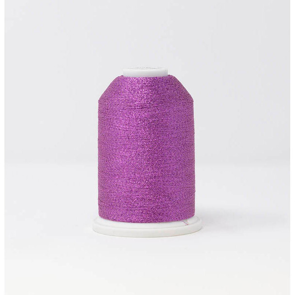 Madeira SuperTwist 30 purple-pink metallic thread cone, color 19